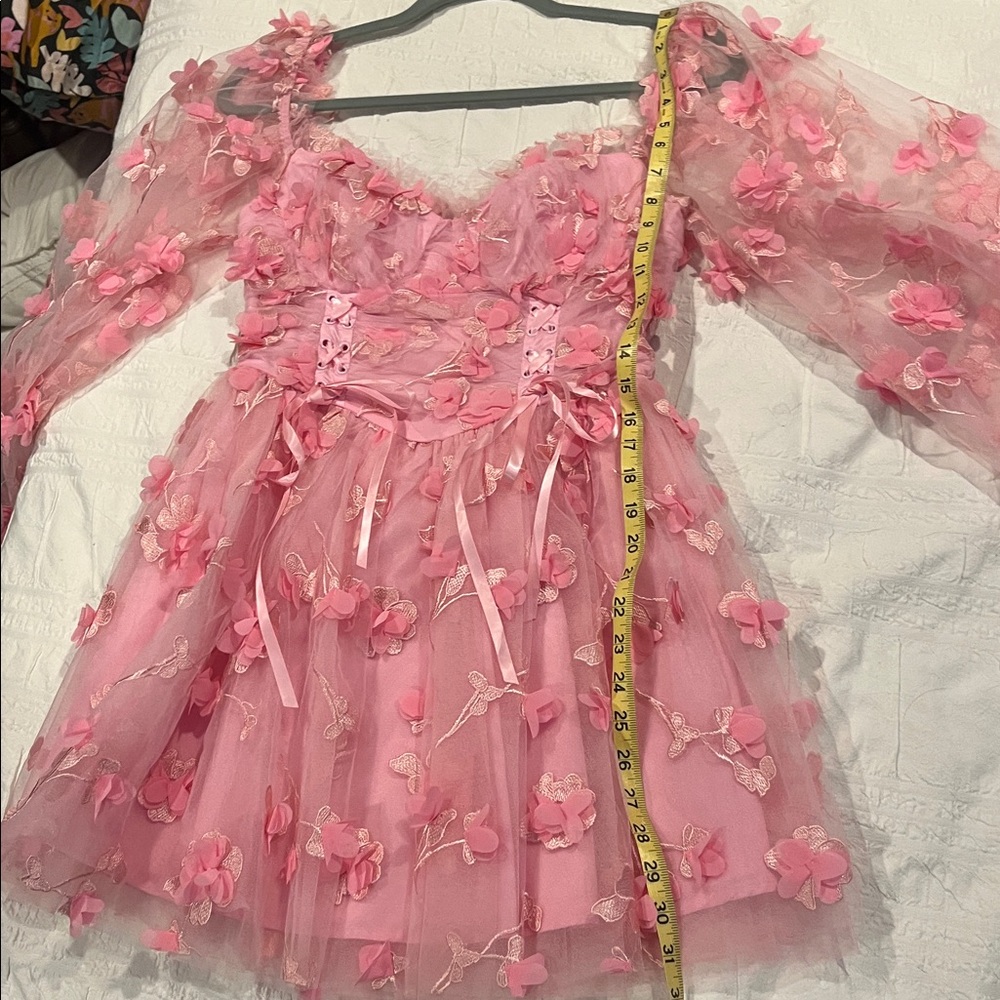 Long sleeved mini dress - Picture 13 of 13